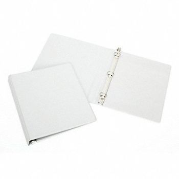 ABILITY ONE 3-Ring Binder White, 494R97