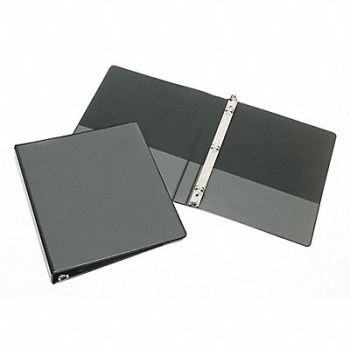 ABILITY ONE 3-Ring Binder Black, 494R98