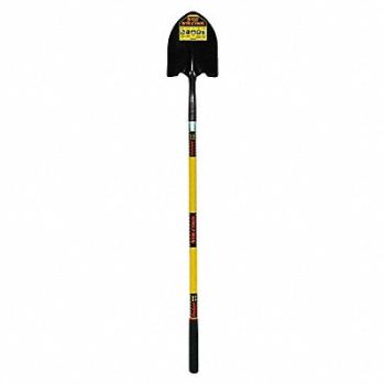 SEYMOUR MIDWEST STRUCTRON Round Point Shovel Fiberglass 48, 246K75