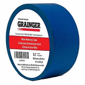 GRAINGER APPROVED Masking Tape 2 W 60 yd L Blue, 497C34