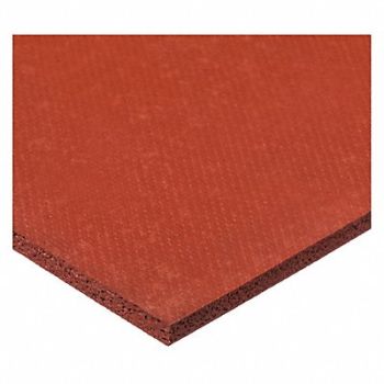 GRAINGER APPROVED Silicone Roll L 10 ft Red, 497G61