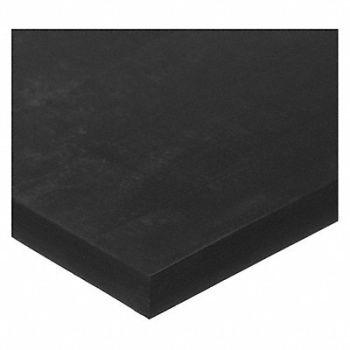 GRAINGER APPROVED D4977 Buna-N Sheet 40A 36 x12 x0.5 Black, 1XYC6