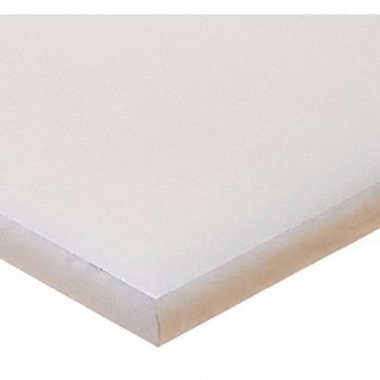 GRAINGER APPROVED PlstcSheet PP 16 x48 2 T Whte SemiClr, 55RE44