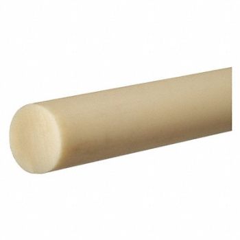 GRAINGER APPROVED Plastic Rod ABS 3 Dia 1ftL Beige, 497Y66