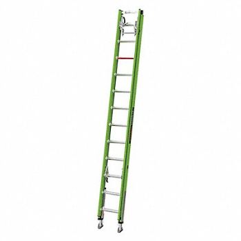 LITTLE GIANT Extension Ladder 300 lb Cap. Fiberglass, 498Y79