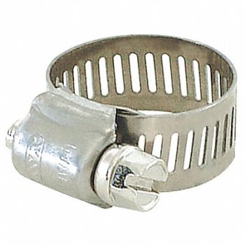 GRAINGER APPROVED Worm Gear Hose Clamp 1/2 W 4 1/8 ID PK10, 499A66