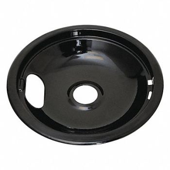GRAINGER APPROVED Black Drip Bowl 8 Fits Whirlpool PK6, 499C01
