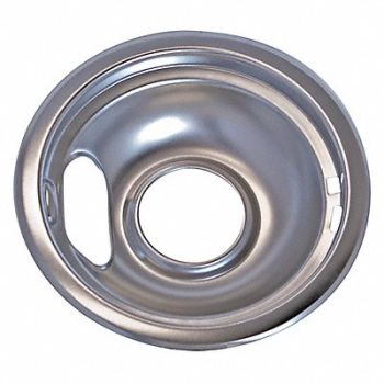 GRAINGER APPROVED Silver Drip Bowl 8 Fits Whirlpool PK6, 499C07