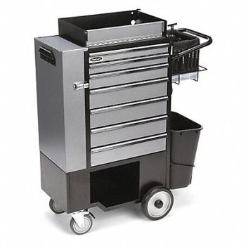 FLEXCART Black Light Duty Tool Utility Cart, 499H45