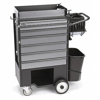 FLEXCART Black Light Duty Tool Utility Cart, 499H46