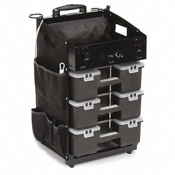 FLEXCART Black Light Duty Tool Utility Cart, 499H50