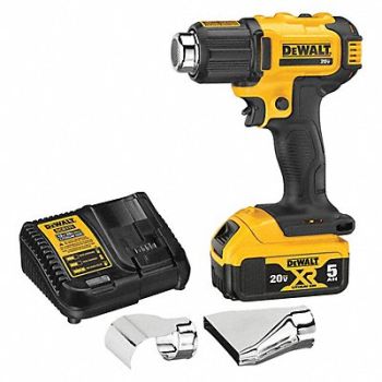 DEWALT Heat Gun Kit 20V DC 2.5 lb 900 deg.F, 499M16