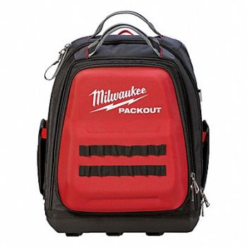 MILWAUKEE Tool Backpack Ballistic Nylon, 499M38