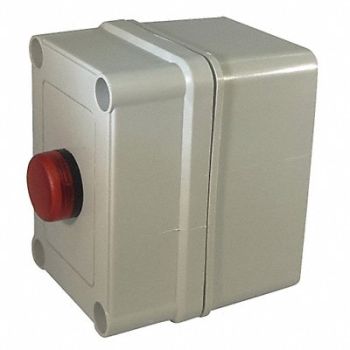 HOFFMAN Pilot Light Cntrl Statn Red LED 120VAC, 49A479