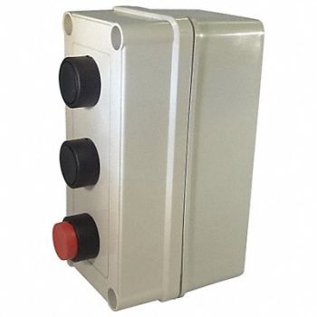 HOFFMAN Push Buttn Cntrl Statn 2NO/1NC No Legend, 49A496