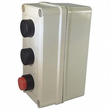 HOFFMAN Push Buttn Cntrl Statn 2NO/3NC No Legend, 49A497