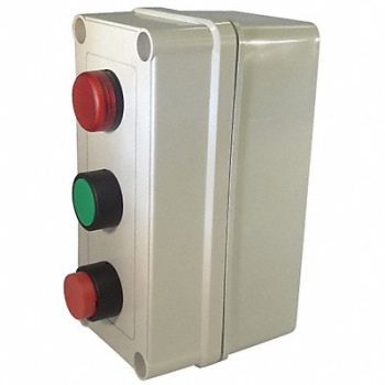 HOFFMAN Push Buttn Cntrl Statn 1NO/1NC No Legend, 49A505