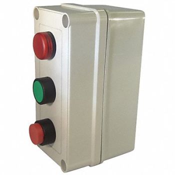 HOFFMAN Push Button Control Station 1NO/1NC 22mm, 49A506