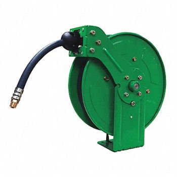 SPEEDAIRE Spring Return Hose Reel 1/4 MNPT 50 ft, 49AE04