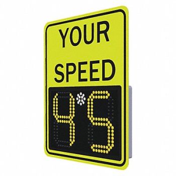 TAPCO LED Radar Speed Sign Aluminum 29 x 23, 49AE17
