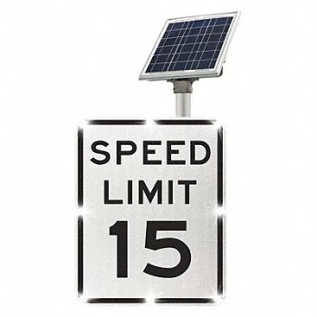 TAPCO LED Traffic Sign Speed Limit 15 30 x24, 49AE40