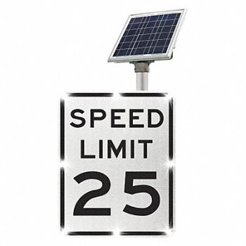 TAPCO LED Traffic Sign Speed Limit 25 30 x24, 49AE41