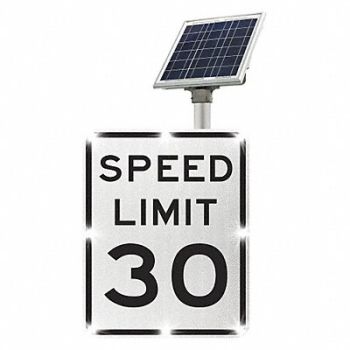 TAPCO LED Traffic Sign Speed Limit 30 30 x24, 49AE42