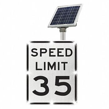 TAPCO LED Traffic Sign Speed Limit 35 30 x24, 49AE44