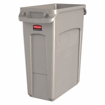 RUBBERMAID COMMERCIAL PRODUCTS J6250 Utility Container 16 gal Plastic Beige, 49AJ46