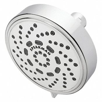 SPEAKMAN Shower Head Flat Circle 2.0 gpm, 49AJ81