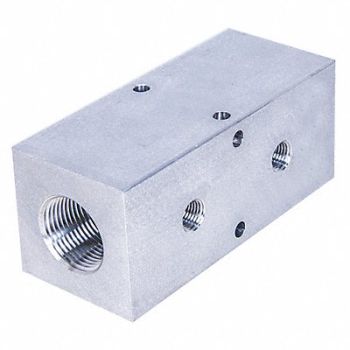 PNEUMADYNE INC Manifold Aluminum 2Outlets 5.25 L, 49AV63