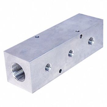 PNEUMADYNE INC Manifold Aluminum 3Outlets 7.5 L, 49AV64