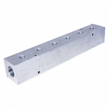 PNEUMADYNE INC Manifold Aluminum 6Outlets 14.25 L, 49AV67