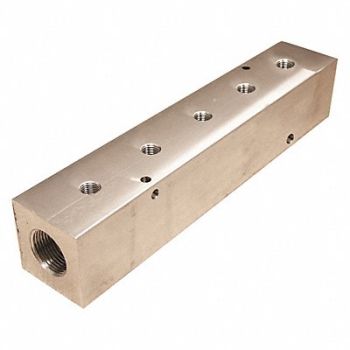 PNEUMADYNE INC Manifold Aluminum 5Outlets 15 L, 49AV87