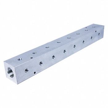 PNEUMADYNE INC Manifold Aluminum 8Outlets 18.75 L, 49AV83