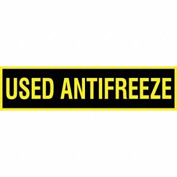 ACCUFORM Safety Label 2.25in x 9in Vinyl, 49AW75