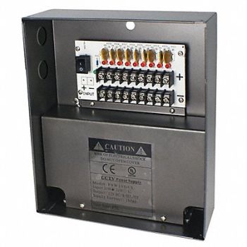 SPECO TECHNOLOGIES Camera Power Supply 8-1/2 in H UL Listed, 49AZ69