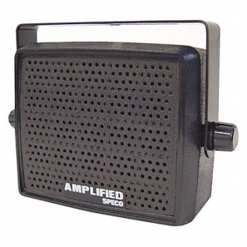 SPECO TECHNOLOGIES Extension Speaker 1.6 lb Black 82dB, 49AZ94