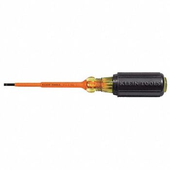 KLEIN TOOLS Insltd Slotted Screwdriver 1/8 in, 49C225