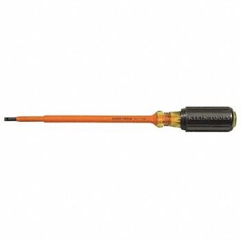KLEIN TOOLS Insltd Slotted Screwdriver 3/16 in, 49C226