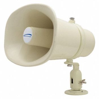 SPECO TECHNOLOGIES PA Weatherproof Speaker 8-57/64 D ABS, 49CA11