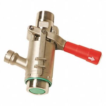 LIQUIDYNAMICS INC. Coupler Stainless Steel 1 MNPT, 49CD13