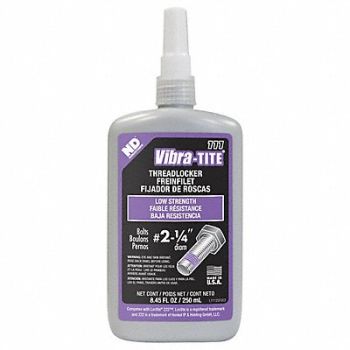 VIBRA-TITE Low-Strength Threadlocker 8.4535 fl oz, 49CE74