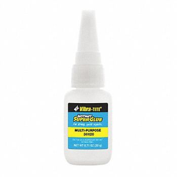 VIBRA-TITE Instant Adhesive 0.70 fl oz Bottle, 49CF32