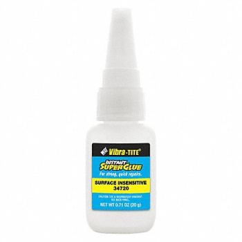 VIBRA-TITE Instant Adhesive 0.70 fl oz Bottle, 49CG77