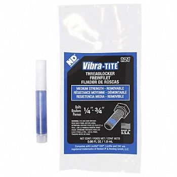 VIBRA-TITE Medium-Strength Threadlocker 0.060 fl oz, 49CJ66
