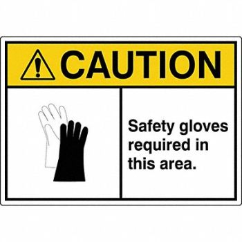 GRAINGER APPROVED Label 3 1/2 inx5 in Polyester PK5, 49CK15