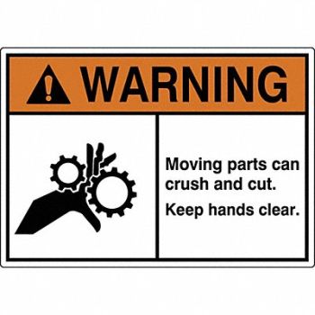GRAINGER APPROVED Label 3 1/2 inx5 in Polyester PK5, 49CK19