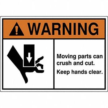 GRAINGER APPROVED Label 3 1/2 inx5 in Polyester PK5, 49CK21