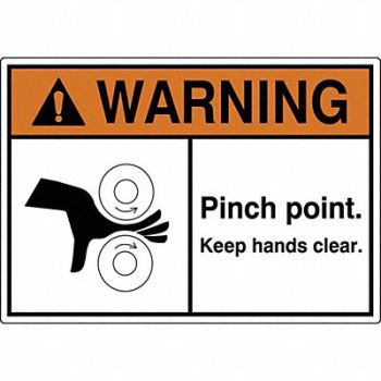 GRAINGER APPROVED Label 3 1/2 inx5 in Polyester PK5, 49CK24
